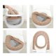 thumbnail image 4 of Paño de baño suave, grueso, elástico, lavable, fácil de instalar y limpiar, cómodo, funda para asiento de inodoro, color gris, 4 of 8