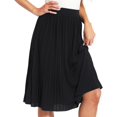 thumbnail image 1 of ZXIHZF Jupe Midi Plissée Fluide en Chiffon Classique pour Femmes, 1 of 7