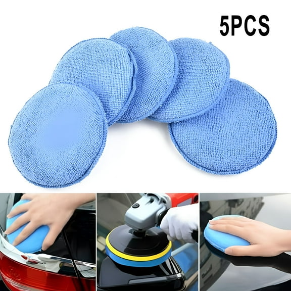 LAMIRO Soft Applicator Microfiber Car Wax Applicator Pad Polishing Sponge Auto Care