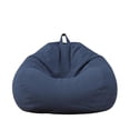 thumbnail image 1 of Large Small The color is as shown in the main picture 100*120cm Lazy Sofa Cover Chairs Without Filler Linen Cloth Lounger Seat Bean Bag Pouf Puff Couch Tatami Living Room, 1 of 4