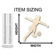 thumbnail image 2 of Unfinished Wood Boy Soccer Shape - Craft - up to 36" DIY 7" / 1/4", 2 of 3