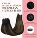 thumbnail image 3 of Extensiones de cabello con clip, cabello humano real, extensiones de cabello humano Remy con clip para mujeres, cabell, 3 of 5