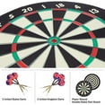 thumbnail image 4 of Trademark Games Paper Wound Dart Board with Six 17g Brass Tipped Darts, 4 of 7