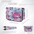 thumbnail image 7 of ZUXONGSY Tie-Dye Butterfly Floral Print Shoulder Bag for Women Waterproof Crossbody Purse Small Satchel with Adjustable Wide Strap for Daily Use Shopping, 7 of 7