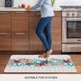 thumbnail image 5 of Summer Starfish Door Mat&nbsp;Indoor Outdoor Entrance,Non Slip Small Rug for Kitchen Bathroom Entryway Rug,Blue Coral Beach Couch Coastal Grey Plaid Washable Doormat Floor Mat 18x30 Inch, 5 of 8
