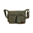 thumbnail image 7 of FNFYFH Canvas Shoulder Bag for Mens Multi-pockets Messenger Bag Sling Bags School Crossbody Bags Travel, 7 of 7