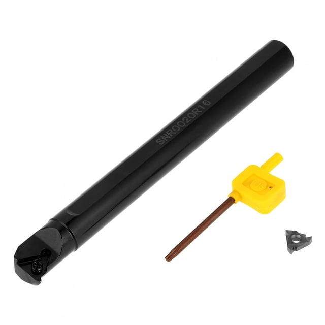 Portaherramientas De Torneado De Roscas, SNR0020R16 Portaherramientas De Torneado De Roscas De Acero De Tungsteno Interno De 0,8 X 7,9 Pulgadas + Inserto 16IR AG60 + Llave,
