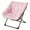 Pink, variant on Cozy Oversized Saucer Chair,Soft Faux Fur Reading Lounge Chair for Adults, Accent Chair With Stable X-Large Metal Frame and Non-Slip Pad, Foldable Saucer Chairs for Home,Office