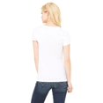thumbnail image 2 of The Bella + Canvas Ladies Jersey Short Sleeve V-Neck T-Shirt - WHITE - L, 2 of 4