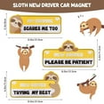 thumbnail image 2 of ERK 1Pcs 3Pcs Driver Sticker Student Driver For Funny Reusable Movable Please Be Patient Keep Distance Reflective Sign & Driver, 2 of 4