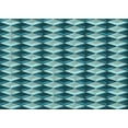 thumbnail image 1 of Ahgly Company Indoor Rectangle Patterned Blue Diamond Blue Area Rugs, 8' x 12', 1 of 6