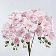 thumbnail image 5 of Artificial Phalaenopsis Orchid Branch, 9 Flower Heads, 27" Tall Multi-Colored Silk Orchids, for Living Room Floor Vase, Entrance Decor, Wedding Bouquets, Phalaenopsis Orchid * 1 Stem, 5 of 6