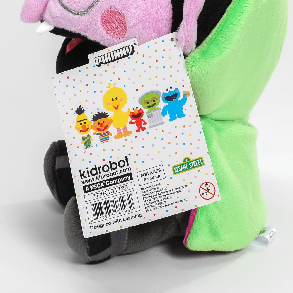 Kidrobot Sesame Street Phunny 7.5” The Count Plush Toy