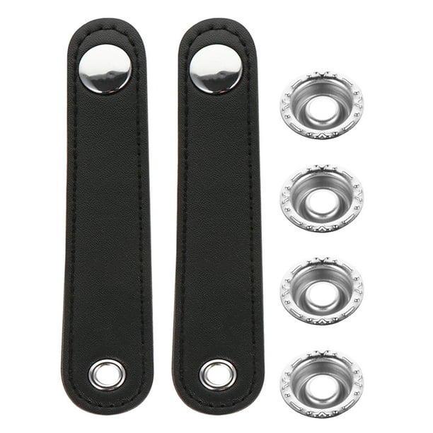 2 correas de hebilla de fuelle de acordeón universales de doble capa de cuero PU de repuesto, fáciles y rápidas de colocar para la mayoría de los acordeones.