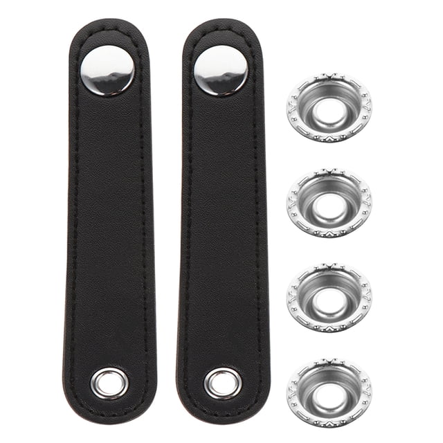 2 correas de hebilla de fuelle de acordeón universales de doble capa de cuero PU de repuesto, fáciles y rápidas de colocar para la mayoría de los acordeones.