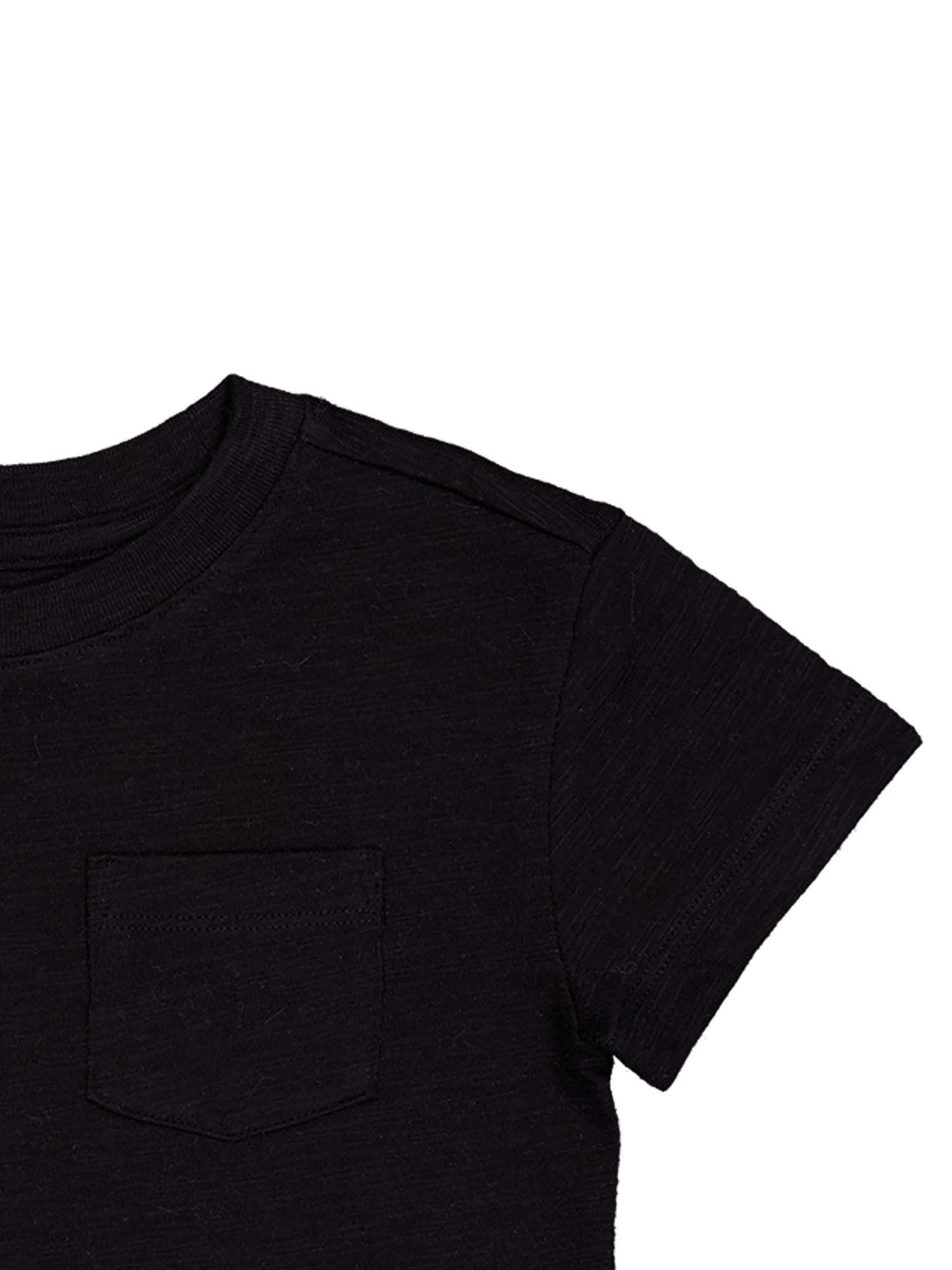 Wonder Nation Short Sleeve Boxy Pocket Tee, Size 4-18 & Plus
