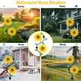 thumbnail image 7 of Sunflower Wind Spinners Garden Stake with LED Lights,Outdoor Solar Wind Sculptures for Yard and Garden,S-type Solar Windmill Kinetic Spinner for Garden Lawn Patio Decoration(51"), 7 of 7