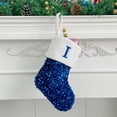thumbnail image 1 of Calcetines con letras navideñas, calcetines sólidos de lana con colgante, adornos navideños, bolsas de regalo, calcetines para mujer., 1 of 3