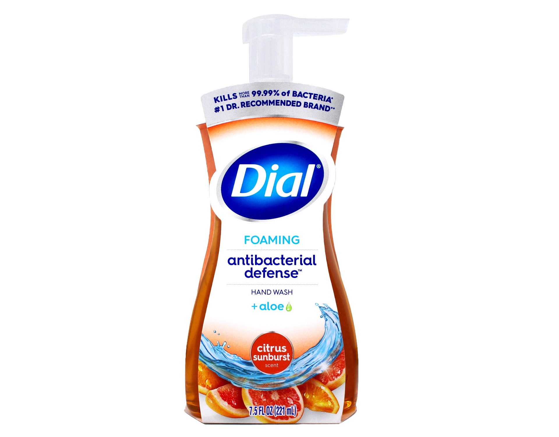 Dial Complete Antibacterial Foaming Hand Wash for Kitchen, Citrus Sunburst, 7.5 fl oz Pack of 3