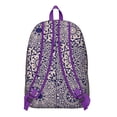 thumbnail image 2 of Geometric Pattern Backpack, Abstract Rainbow Gradient School Bag with Modern Boho Watercolor Print, Artistic Daypack for Women and Students, 2 of 4