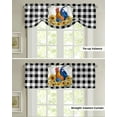 thumbnail image 4 of Country Style Chicken And Sunflower Small Curtain Rod Pocket Short Curtains Home Decor Partition Cabinet Door Window Curtains, 4 of 6