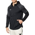 thumbnail image 2 of 1351314 Under Armour Mens Qualifier Fleece Anorak Hoodie Black XL, 2 of 3