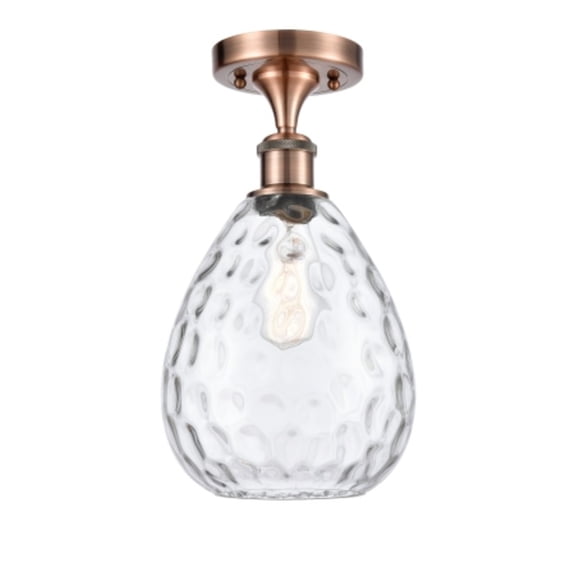 Innovations Lighting 516 Large Waverly Large Waverly 8" Wide Semi-Flush Ceiling Fixture -