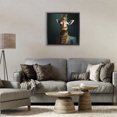 thumbnail image 3 of Stupell Industries Art Deco Giraffe Gaze in Regal Crown Black Floating Frame Canvas Art, 18 x 18, by Lazar Studio, 3 of 8