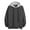 Grey, variant on SRZYMJ Mens Hoodie Men's Casual Plus Size Pullover Hoodie with Front Pockets for Travel and Outdoor Activities in Cool