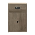 thumbnail image 4 of Hillsdale Brindle Rectangular End Table with USB and Drawer, Gray Oak, 4 of 25