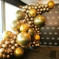 thumbnail image 3 of 18 Inch 10 Pack Chrome Metallic Gold Balloons KIRIKOU Big Large Round Helium Thick Latex Balloons for Birthday Wedding Baby Shower Graduation Party Decoration, 3 of 5