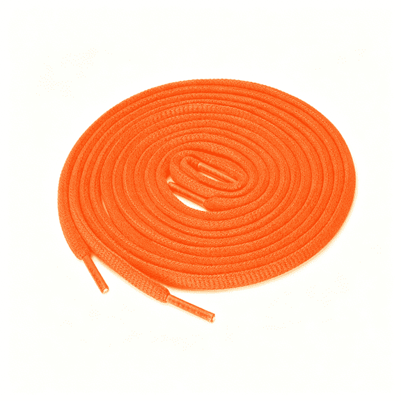 TUWAFE Unisex Sneakers Replacement Shoelaces Shoestring Fluorescent Orange 140Cm/55.12" Orange Shoe Laces