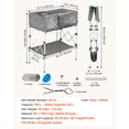 thumbnail image 6 of VEVOR Dog Bathtub, Elevated Dog Bath Tub, Collapsible Pet Bathing Grooming Wash Station, Portable Foldable Space-saving, with Built-In Drain Hose for Small and Medium Pet Cat Indoor & Outdoor, Gray, 6 of 9