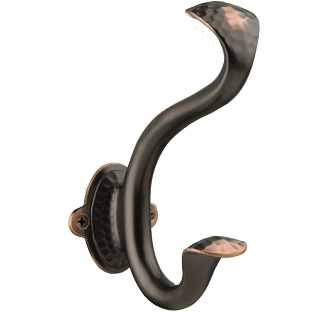 Hickory Hardware P2175-OBH Craftsman Collection Hook Oil-Rubbed Bronze Highlighted Finish