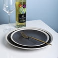 thumbnail image 6 of Stone Lain Serenity Rustic Stoneware Small Plate Replacements, 4 Count, Gray and Cream, 6 of 6