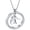 Silver A, variant on Engraved 26 Initials Stainless Steel Round Hollow Heart Necklace for Women Charm Simple Elegant Collarbone Chain Jewelry Silver H