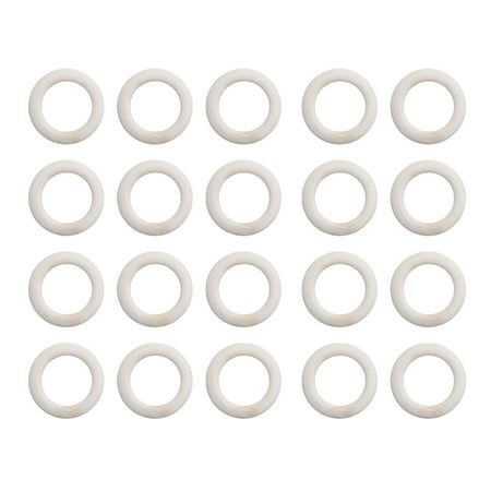 

20pcs DIY Wooden Buckles Ring Buckles Clothing Bags Accessorie Bag Replacement Buckles for Home Store (Inner Diameter 31MM Outer
