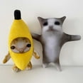 BGZLEU Crying Sounds Banana Cat Plush Toy,Banana Cat Meme Plush,Crying