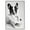 Silver Frame, variant on Mischief Frenchie Paper Towels Canvas Funny Bathroom Art by Art Remedy, White Frame, 36" x 54"