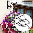thumbnail image 2 of Potted Plant Bracket,Shexton 2pcs/ Set Metal Anti-Rust Study Wall-Mounted Potted Plant Bracket Household Garden, 2 of 8