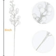 thumbnail image 4 of White Christmas Glitter Berry Stem, Artificial Berry Picks 9 Inch Holly Berries Branches for Christmas Tree Decorations Wreath, Crafts, Holiday and Home Decor,Christmas Ornaments(20 Pack), 4 of 8