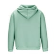 thumbnail image 5 of DDAPJ pyju Button Collar Hoodies for Men Drop Shoulder Long Sleeve Hooded Sweatshirt Loose Casual Pullover Hoodie Hip Hop Youth Hoody Green M, 5 of 6