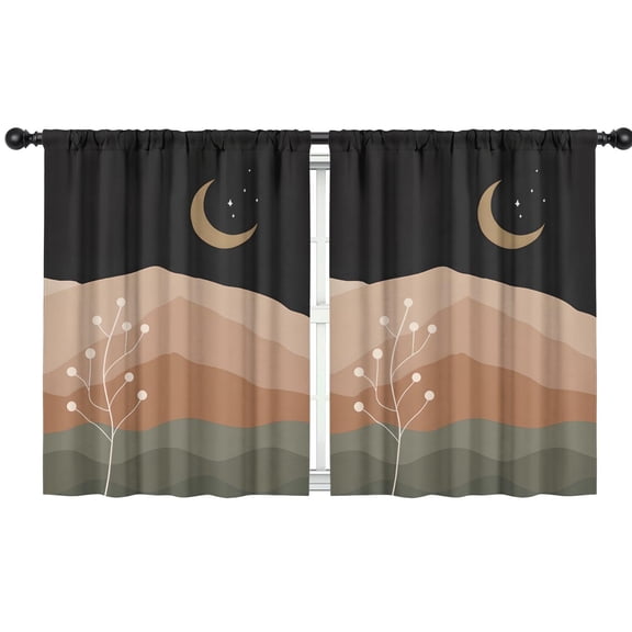 Blackout Kids Curtains,Boho Bohemian Art Childrens Insulated Curtains Set Of 2,Bedroom Essentials,Toddler Room Decor 42"x54"(106x137cm)