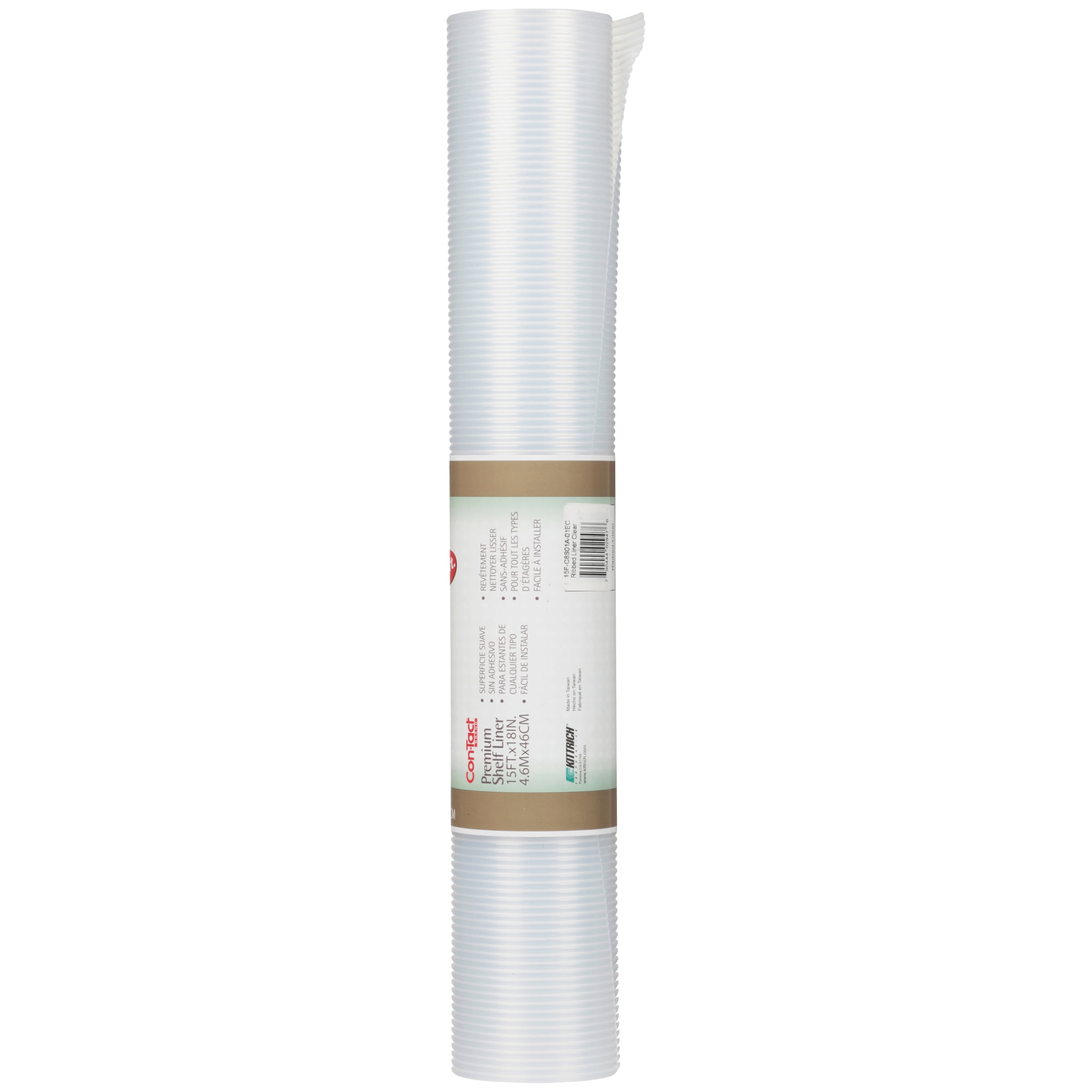 Con Tact Ribbed Clear Premium Shelf Liner
