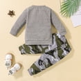 thumbnail image 4 of ASFGIMUJ Toddler Boys Long Sleeve Letter Prints Tops And Pants Child Kids 2Pcs Set Outfits Kids Clothese,Size 6 Months-12 Months, 4 of 7