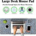 thumbnail image 2 of Extra Large Mouse Pad Stars Game Mat, Gaming Mouse Pads Office Desk Mat, Extra Large Desk Pad Non-Slip Rubber Base Waterproof with Stitched Edges, 35.4 X 15.7 inch for Work/Game/Office/Home, 2 of 6