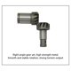 thumbnail image 4 of Destornillador De Impacto Neumático, Máximo 30 N·m Destornillador Neumático 8500 Rpm Capacidad De Perno De 5 Mm Para Apretar Y Aflojar, 4 of 7