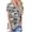 Gray, variant on Women's New Style Camouflage T Shirt Casual Clothing Tie Dye Shirts Oversized Print Top Animal Print Top