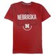 thumbnail image 1 of Adidas Mens Nebraska Basketball Graphic T-Shirt red S Adidas Graphic Tee, 1 of 2