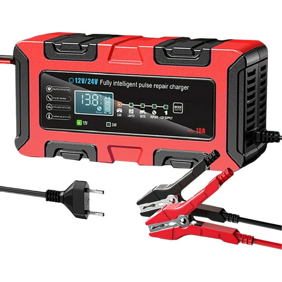 10A 12V/24V Smart Car Battery Charger Battery Maintainer Trickle Charger (EU)